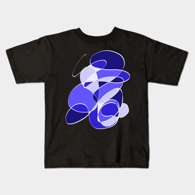 Crazy Blue Kids T-Shirt by Casual Nonsense